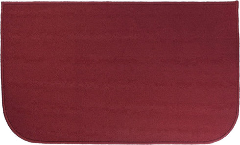 Ritz Accent, Stain Resistant Kitchen Floor Rug, with Non Slip Latex Backing, 18-inch by 30-inch, Red