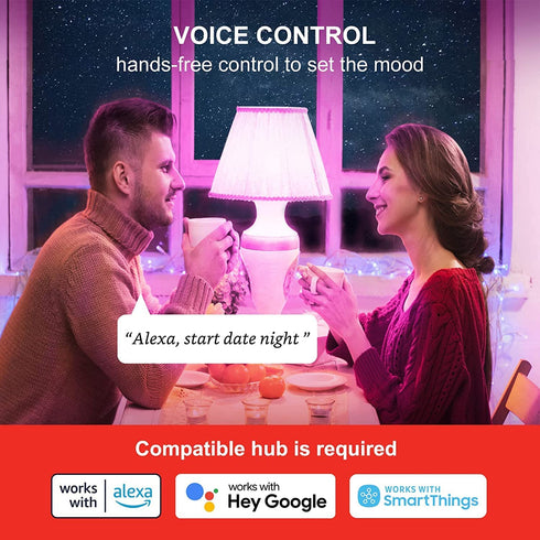 Sengled Zigbee Smart Bulb, Smart Hub Required, Works with SmartThings and Echo with built-in Hub, Voice Control with Alexa and Google Home, Color Changing 60W Equivalent A19 Alexa Light Bulb, 1 Pack
