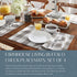 Elrene Home Fashions Farmhouse Living Buffalo Check Placemat Set of 4, 13" x 19", Gray/White 4