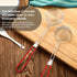 Hot Pot Strainer Scoops, Stainless Steel Hot Pot Strainer Spoons 2.5 inch Mini Mesh Skimmer Spoon Asian Strainer Ladle with Handle for Home (Red,6 Pieces)