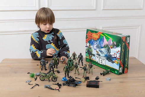 JOYIN 2021 Advent Calendar Kids Christmas 24 Days Countdown Calendar Toys for Kids with Military Army Man