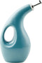 Rachael Ray 48467 Ceramic EVOO Oil and Vinegar Dispensing Bottle with Spout, 24 Ounce - Agave Blue