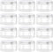 8 Ounce Plastic Jars Clear Plastic Mason Jars Storage Containers Wide Mouth With Lids For Kitchen & Household Storage Airtight Container 12 PCS