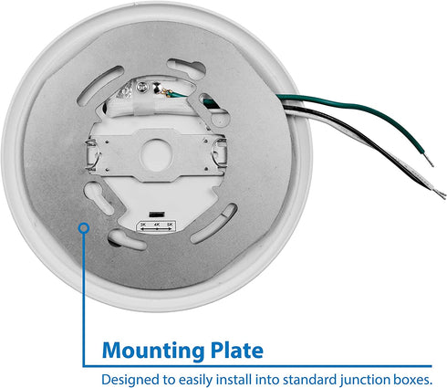 NICOR Lighting DSK Select Series 5/6-inch Surface Mount LED Downlight (DSK563120SWH), White