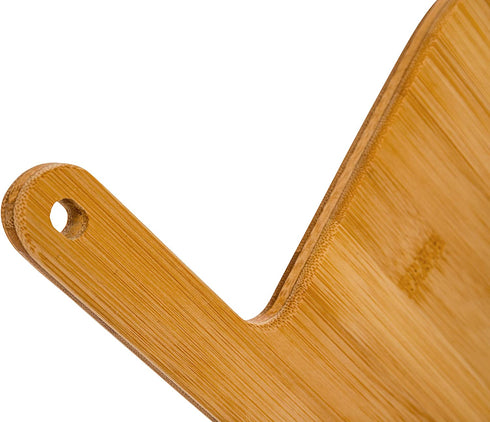 Camco Life is Better at The Campsite Retro RV Shaped Bamboo Wood Cutting Board for Food Prep-Doesn't Dull Knives, Resists Moisture (53089)