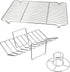 Baking Cooking Rack Set of 3, P&P CHEF Stainless Steel Roasting Cooling Rack & V-shape Grilling Rack & Chicken Holder Rack, Oven & Dishwasher Safe, Healthy & Non-toxic, Easy Cleaning & Durable