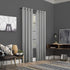 Sun Zero Soho 2-pack Blackout Energy Efficient Grommet Curtain Panel Pair, 54" x 108", Silver