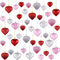 Duufin 45 Pieces Valentine's Day Heart Ornaments Heart Baubles Valentines Heart Decorations Heart Shaped Baubles Hanging Ornaments Decorations for Valentine, Christmas Tree