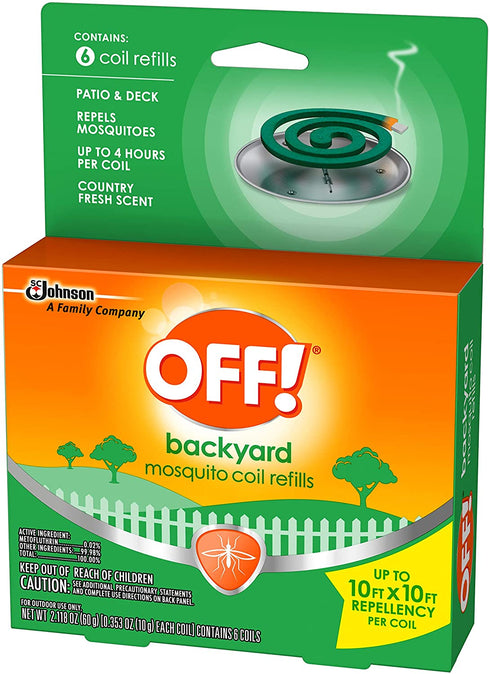 OFF! Mosquito Coil Refills, 6 CT (Pack - 2)