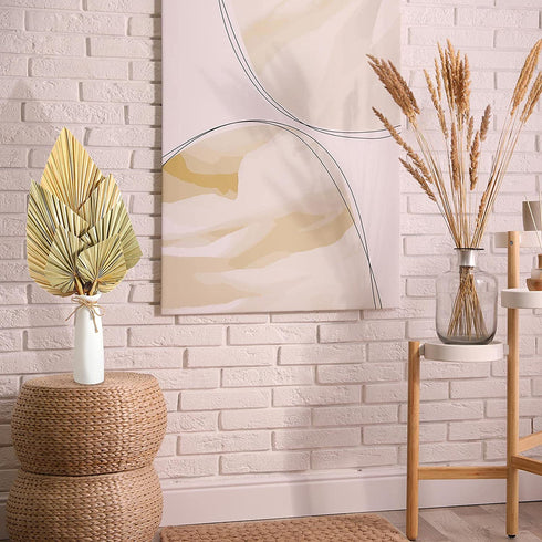 Natural Dried Palm Leaves Real Palm Spears Boho Dried Leaves Decor Tropical Palm Leaves Decoration Artificial Plants Palm Leaves Wedding Home Decor for Wedding Anniversary Home Decor (6 Pieces)