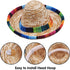 6 PCS Cinco De Mayo Fiesta Fabric and Straw Sombrero Headbands Party Costume for Fun Fiesta Hat Party Supplies, Luau Event Photo Props, Mexican Theme Decorations, Dia De Muertos and Party Favors