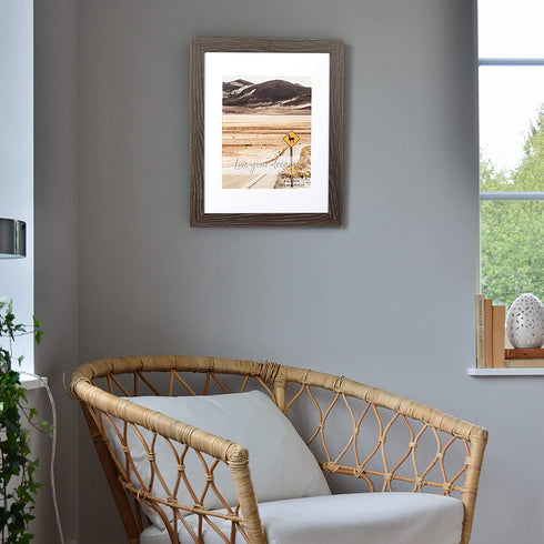 YOUNG POONG 11x14 Rustic Picture Frame for Table-Top Display and Wall Mounting Photo Frame(11x14-2Pack,Black)
