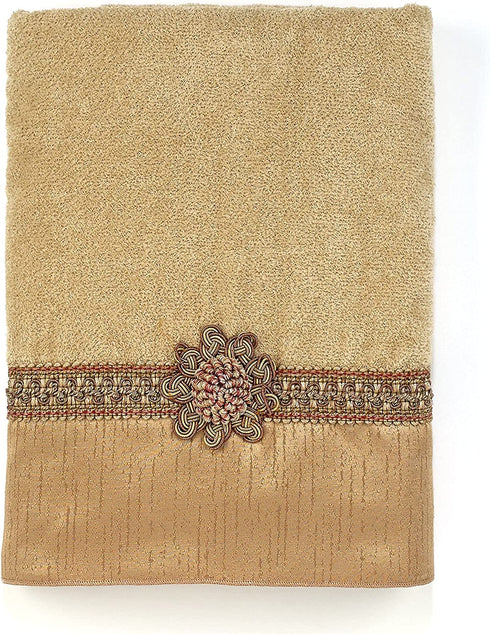 Avanti Linens Braided Cuff Collection, Bath Towel, Gold