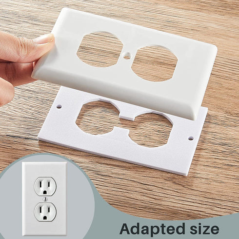 Wall Plate Insulation Gasket Outlet Insulation Gasket Light Switch Insulation Electrical Outlet Covers Draft Stopper Foam Gaskets Electric Outlet Insulators (White,100 Pieces)