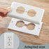 Wall Plate Insulation Gasket Outlet Insulation Gasket Light Switch Insulation Electrical Outlet Covers Draft Stopper Foam Gaskets Electric Outlet Insulators (White,100 Pieces)