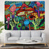 Tapestry Trippy Mushroom Tapestry Hippie Colorful Art Tapestry Psychedelic Eyes Tapestries Trippy Wall Tapestry Wall Hanging for Room(36 x 48 inches)