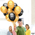 50 Pieces, Graduation Balloons Latex - Black and Gold 2022 Balloons | Black and Gold Graduation Decorations 2021 | Graduation Party Decorations | Congrats Grad Decorations, Class of 2022 Decorations