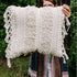Decorative Boho Pillow Cover, 18x18, Soft Moroccan Rustic Throw with Tufted Accents, Plush Handwoven Cotton, Neutral Farmhouse Home Decor | Made with Love and Care in India