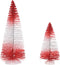 Department 56 Village Accessories Peppermint Stripe Trees Figurine Set, 3.75 Inch, Multicolor