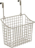 Spectrum Diversified Satin Nickel Grid Storage Basket, Medium