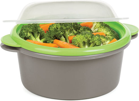 Progressive International Microwave Mini Steamer, Gray