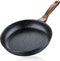 Ferlord Nonstick Frying Pan Skillet 9.5",100% PFOA &BPA free, Heating Quickly and Evenly Less Oil Fumes,Heat-Resistant Soft Bakelite Handle, 24cm Healthy Chef's Pan Suitable for All Stove