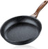 Ferlord Nonstick Frying Pan Skillet 9.5",100% PFOA &BPA free, Heating Quickly and Evenly Less Oil Fumes,Heat-Resistant Soft Bakelite Handle, 24cm Healthy Chef's Pan Suitable for All Stove