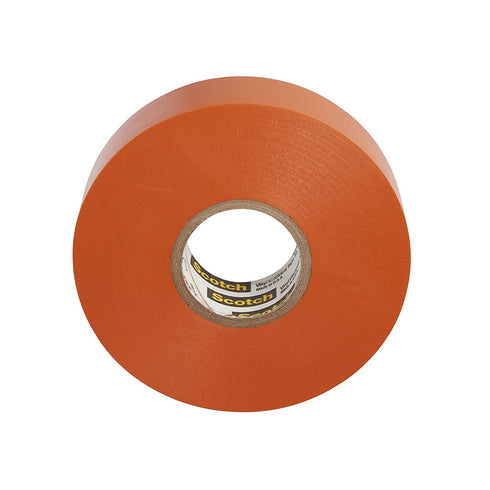 3M 10869-BA-5 640024981871 Scotch Vinyl Color Coding Electrical Tape 35, 3/4 in x 66 ft, Orange, 66'