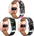 POHNUI 3 Pack Leather Bands Compatible with Fitbit Versa 2/Versa/Versa Lite/Versa SE for Women Men, Adjustable Soft Leather Replacement Strap Wristband for Fitbit Versa Smart Watch