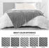 RECYCO Fleece Throw Blanket for Couch, Super Soft Cozy Blanket Throw for Bed Sofa 50"x60", Grey
