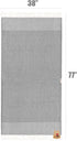 Bazaar Anatolia Acacia Turkish Towels 100% Cotton Beach Towels Oversized 77x38 Bath Towel Boho Farmhouse Decor Sheets Travel Camping Sauna Gym Pool Quick Dry Towels (Black)