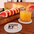 BARVIVO Funny Ceramic Coasters for Drinks Absorbent Set of 6 with Holder - Instantly Absorbing Condensation - Perfect Drink Coasters for Wooden Table Protection with Scratch Preventing Cork Bottom