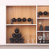 YCOCO 3 Tier Tabletop Wood Wine Holder for 6 Bottles,Freestanding Wine Storage for Kitchen Home Bar Storage and Kitchen Decor,Brown.