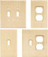 Franklin Brass W10397V-UN-C Square Single Duplex Outlet Wall Switch Plate/Cover, 3 pack, Unfinished Wood, 3 Count