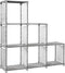SONGMICS 6-Cube Storage Rack, Staircase Organizer, DIY Storage Shelf, Bookcase in Living Room, Childrens Room, Bedroom, for Toys and Daily Necessities, Heather Gray ULSN063G12