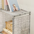 SONGMICS 6-Cube Storage Rack, Staircase Organizer, DIY Storage Shelf, Bookcase in Living Room, Childrens Room, Bedroom, for Toys and Daily Necessities, Heather Gray ULSN063G12