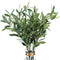 FUNARTY 5pcs 37" Tall Artificial Olive Branches for Vases Greenery Stems with 270 Olive Leaves, Fake Eucalyptus Branches for Vase Bouquets Wedding Floral Arrangement, Greenery Decor
