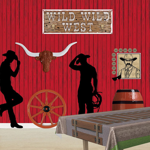 Red Barn Siding Backdrop Party Accessory (1 count) (1/Pkg)