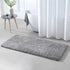 Bathroom Rug 32x20 Gray Bath Mat Silver Grey Best Absorbent Shower Large Shaggy Soft Big Extra Thick Perfect Absorbant Plush Dog Door Mat Carpet Gentsing