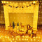 LED Net Lights Outdoor, 12ft x 5ft 360 LED Indoor Fairy Mesh Lights, 8 Modes Clear Wire Connectable Bush Netting Lights for Trees, Bushes, Wedding, Garden, Mall Hotel Decorations (Warm White)