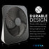 Treva 10-Inch Portable Desktop Battery Fan, Powered by Battery and/or AC Adapter - Air Circulating with 2 Cooling Speeds