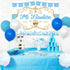 78PCS Mi Bautizo Banner Backdrop Blue Balloons Garland Kit for He God Bless Baby Boy Baptism Party Decorations First Communion Decor Christening Celebration Accessories Gender Photo Background Ideas
