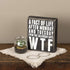 Primitives by Kathy 19480 Classic Box Sign, 6" x 7", Even The Calendar Says WTF
