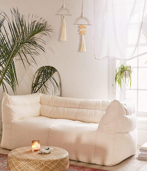 Macrame Wall Hanging Boho Wall Decor Gold Metal Wall Art Boho Tassel Home Wall Pediments 2 Pcs