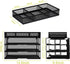 Meshist Paper Letter Tray Organizer, 3 Tier Stackable Desk File Organizer with 3 Shelves and a Sorter, Perfect for Home Office, A Good Gift for Women, Black