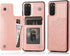 Acxlife Samsung Galaxy S20 FE 5G Case S20FE Card Credit Holder Wallet Protective Cover with Card Slot and Leather Case for Samsung S20 Fe 6.5Inch (Rose Gold)