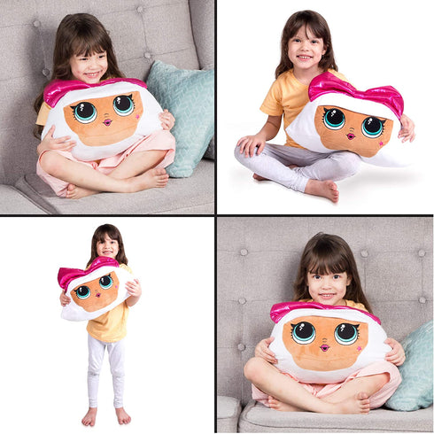 Franco Kids Bedding Soft Plush Cuddle Pillow Buddy, One Size, LOL Surprise Diva
