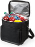 LEGACY - a Picnic Time Brand Cellar Insulated Six Bottle Wine Tote, Black,12.5 x 11 x 13 Inches