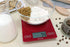 Escali 157R2 Arti Glass Digital LCD Display Kitchen, Office, Baking, Herb Scale w/Nutrition and Calorie Counting Feature, 15lb Capacity, Poppin' Pink