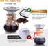 Apace Living Pour Over Coffee Filter - Wide Metal Base Reusable Stainless Steel Coffee Dripper - Perfect for Chemex Hario Bodum & Other Coffee Makers - Paperless Coffee Filter for Sustainable Brewing